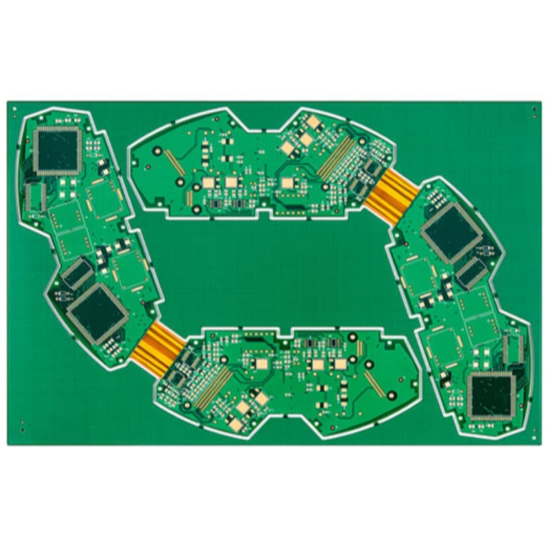 Rigid Flex PCB Placa de circuit de imprimare cu cerneală de mască de lipit verde
