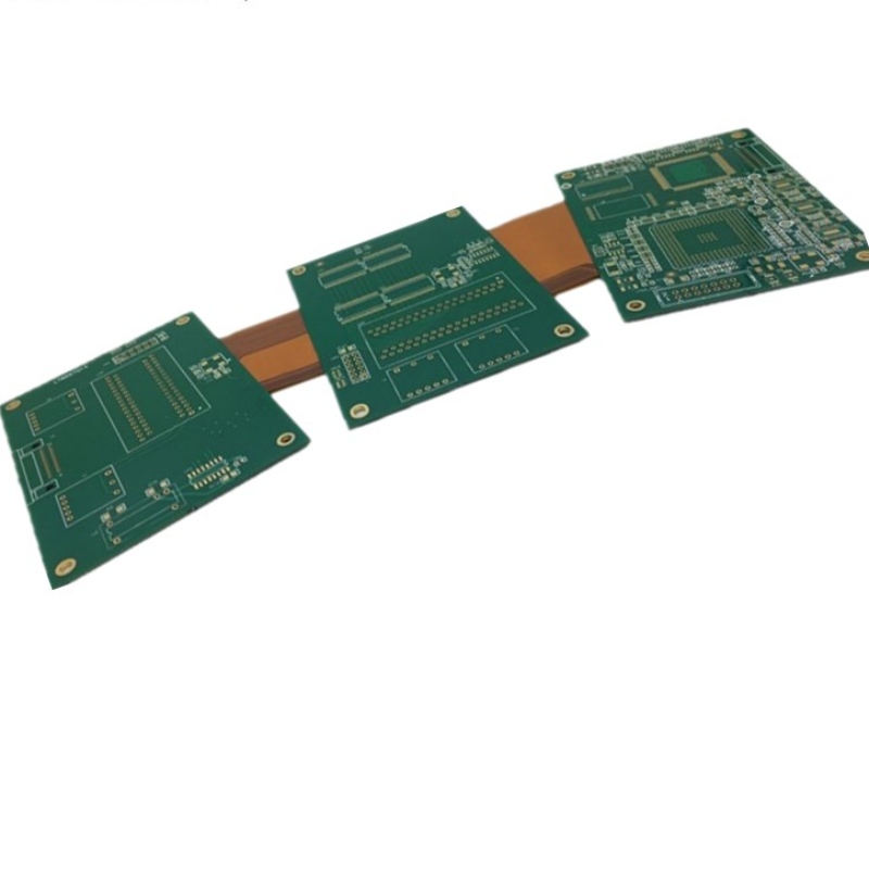 Rigid Flex PCB Placa de circuit de imprimare cu cerneală de mască de lipit verde